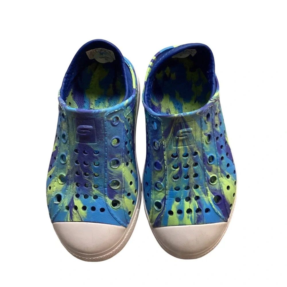 Skechers Kids‎ Water Shoes Slip On Tie Dye Blue Green Size K2